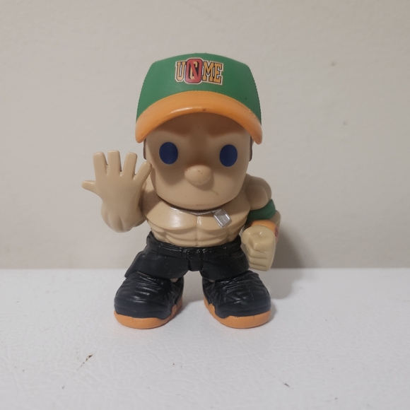 WWE Other - WWE John Cena OOSHIE Figurine 3" You Cant See Me Green Orange